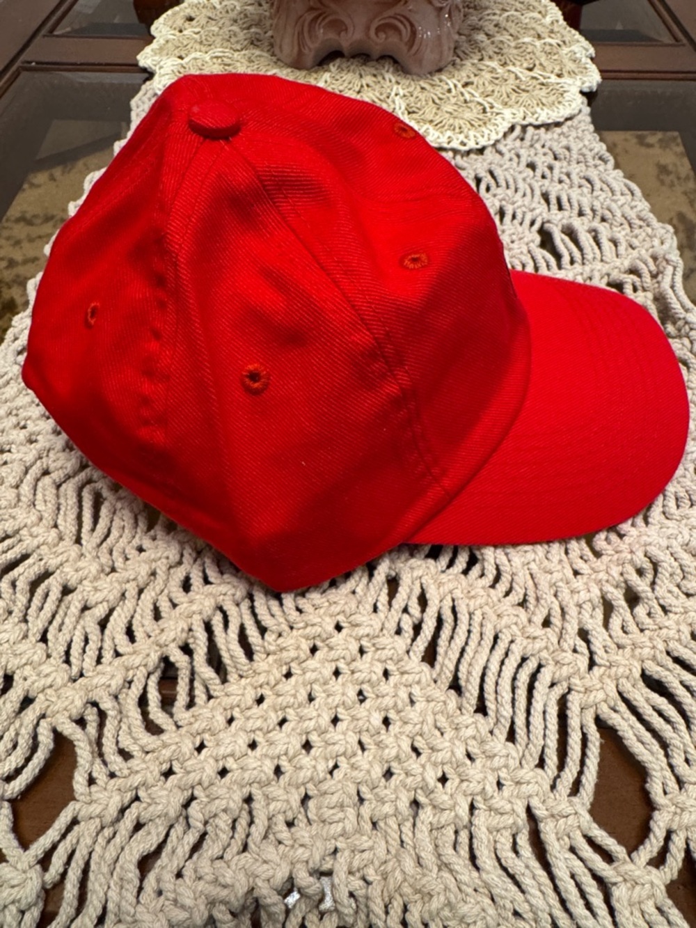 Polo by Ralph Lauren Red Baseball Cap with Black Pony Logo - Picture 5 of 5